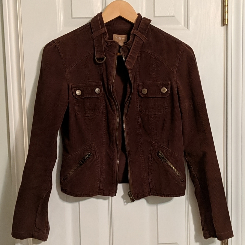 Brown Corduroy Jacket Size Medium